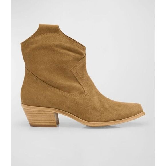 Pedro Garcia Bristol Suede Cowboy Booties - Picture 1 of 10